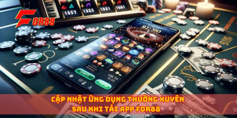 Cập nhật ứng dụng thường xuyên sau khi tải app for88